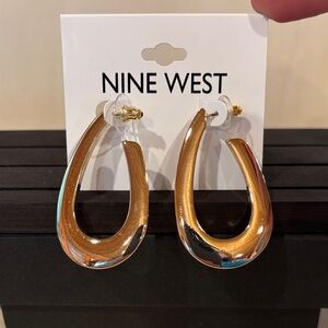 Nine West Gold Toned Teardrop Earrings